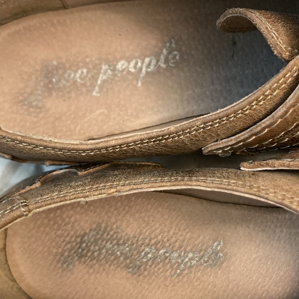 FREE PEOPLE Monument Western Leather Bootie in Distressed Gray. Size 39 EUC - Picture 4 of 15